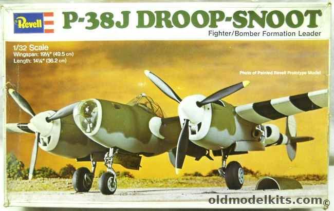Revell 1/32 Lockheed P-38J Droop-Snoot, H262 plastic model kit